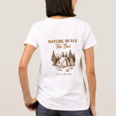 Natuur Heelt De Ziel Camping T-Shirt (Achterkant)