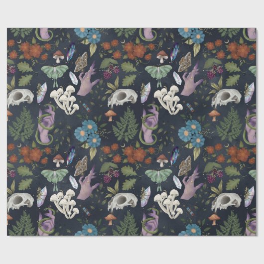 Natuur heks cadeaupapier (Vlak)