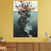 Natuur heks canvas afdruk (Insitu (Woonkamer))