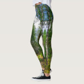 Natuur hemellandschap groene bosboombomen leggings (Links)