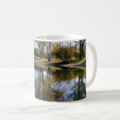 Natuur Herfst Boom Water Scene Koffiemok (Voorkant rechts)