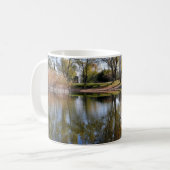 Natuur Herfst Boom Water Scene Koffiemok (Voorkant links)