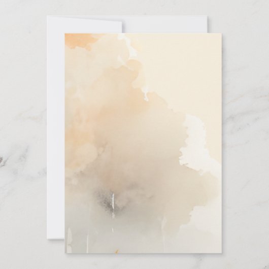 Natuur Herfst Landschap bruiloft Save The Date (Achterkant)