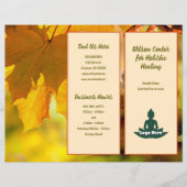 Natuur Herfstbladeren Zakelijk Vouwblad Flyer (Voorkant)