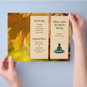 Natuur Herfstbladeren Zakelijk Vouwblad Flyer (Hand)