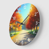 Natuur herfstbomen in het bos grote klok (Hoek)