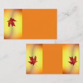 natuur herfstesdoornblad sinaasappel visitekaartje (Voorkant / Achterkant)