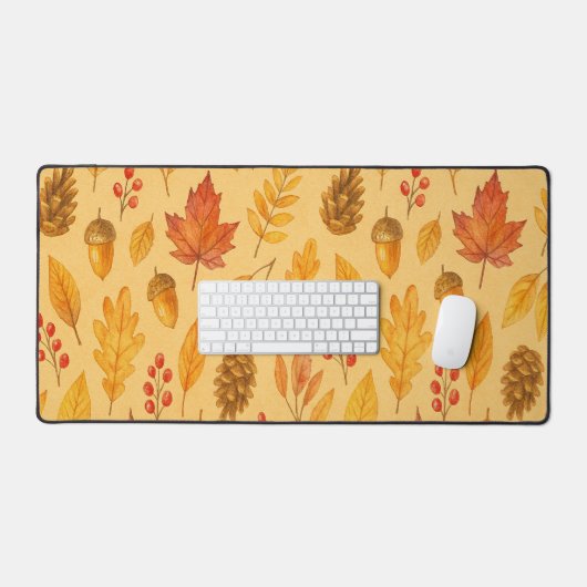 Natuur herfstpatroon bureaumat (Keyboard & Muis)
