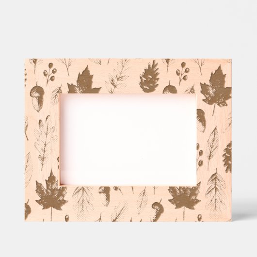 Natuur herfstpatroon gegraveerde lijstjes (Voorkant)