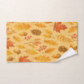 Natuur herfstpatroon handdoek (Handdoek)