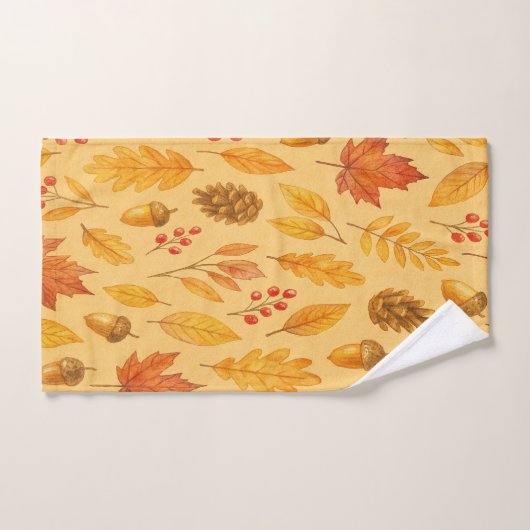 Natuur herfstpatroon handdoek (Handdoek)