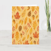 Natuur herfstpatroon kaart (Voorkant)