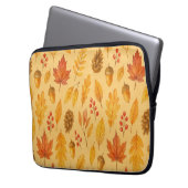 Natuur herfstpatroon laptop sleeve (Voorkant Links)