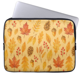 Natuur herfstpatroon laptop sleeve