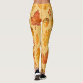 Natuur herfstpatroon leggings (Achterkant)