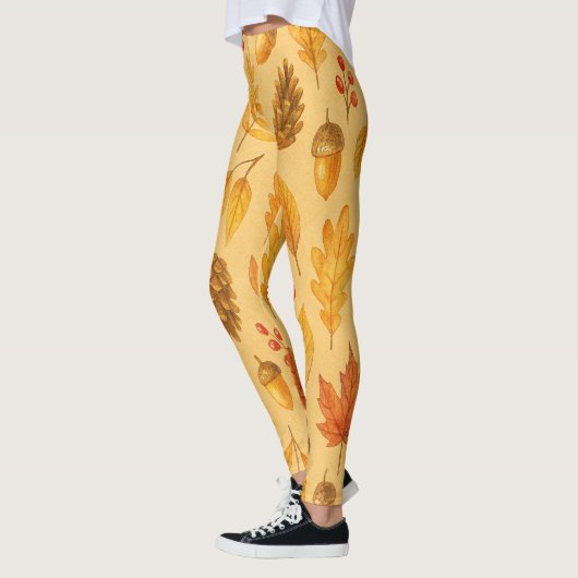 Natuur herfstpatroon leggings (Links)