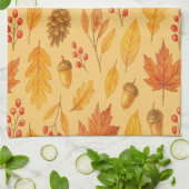 Natuur herfstpatroon theedoek (Gevouwen)