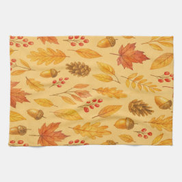 Natuur herfstpatroon theedoek