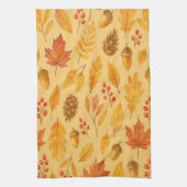 Natuur herfstpatroon theedoek (Verticaal)