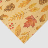 Natuur herfstpatroon tissuepapier (Detail)