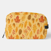 Natuur herfstpatroon toilettasje (Achterkant)