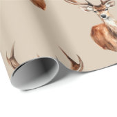Natuur Herten Wildlife Vakantie Cadeaupapier (Rol Hoek)