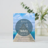 Natuur Het is tijd om Quote te reizen Briefkaart (Staand voorkant)