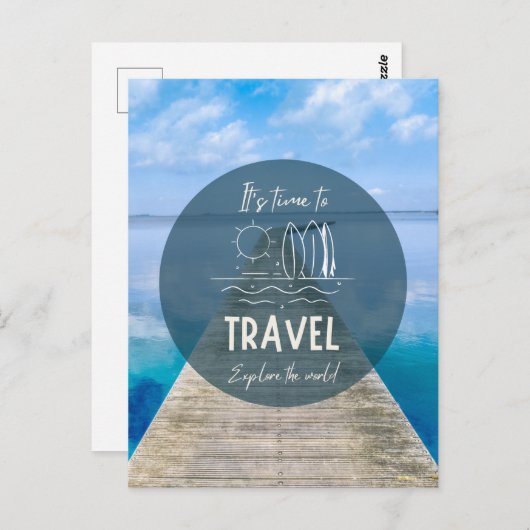 Natuur Het is tijd om Quote te reizen Briefkaart (Voorkant / Achterkant)