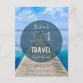 Natuur Het is tijd om Quote te reizen Briefkaart (Voorkant)