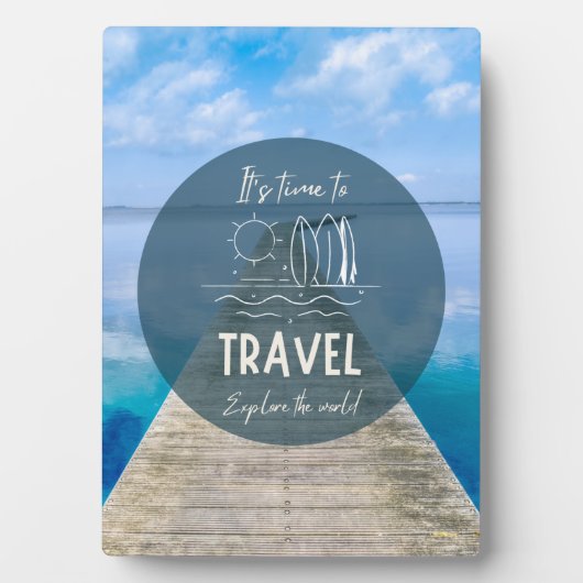 Natuur Het is tijd om Quote te reizen Fotoplaat (voorkant)