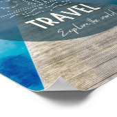 Natuur Het is tijd om Quote te reizen Poster (Hoek)