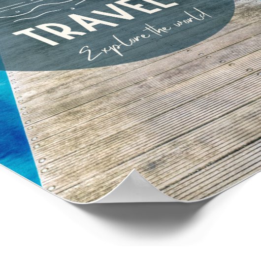 Natuur Het is tijd om Quote te reizen Poster (Hoek)