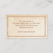 Natuur Home Logo | Textuur achtergrond Visitekaartje (Achterkant)