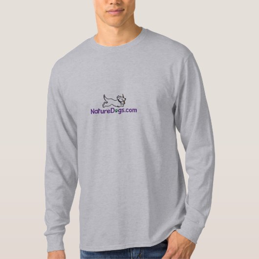 Natuur Honden Lange hoes T-shirt (Voorkant)