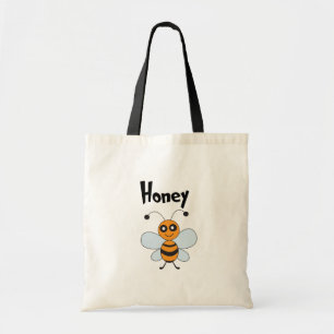Natuur honingbijen, geel en zwart-wit tote bag