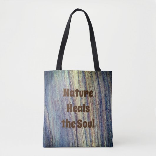 Natuur hoort de Foto Rustic van Soul Woodgrain Tote Bag (Voorkant)