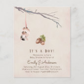 Natuur houdt van een Baby shower van de Muis van h (Voorkant)