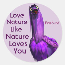 Natuur houdt van je stickers