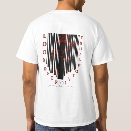 Natuur houdt van modern t-shirt (Achterkant)