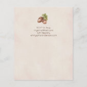 Natuur houdt van slakken feestuitnodigingen voor b (Achterkant)