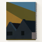 Natuur "Houses Mountains" Notitieboek (Achterkant)