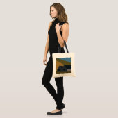 Natuur "Houses Mountains" Tote Bag (Voorkant (model))