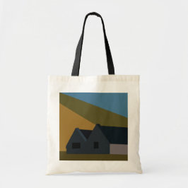 Natuur "Houses Mountains" Tote Bag
