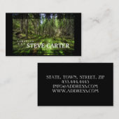 Natuur hout bos bos bos bos visitekaartje (Voorkant / Achterkant)