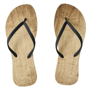 Natuur Houten Houten Board Brown Textures Teenslippers