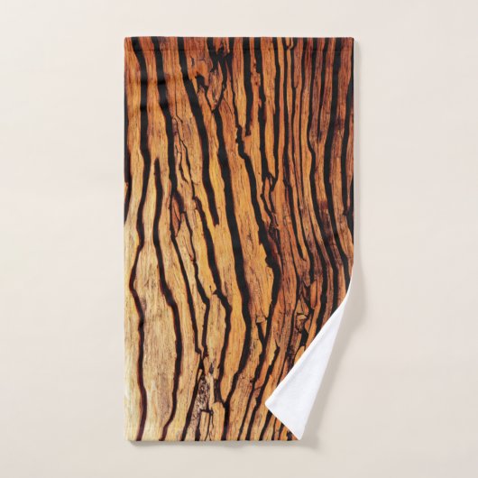 natuur - houtkorrelkunst 4 bad handdoek (Handdoek)