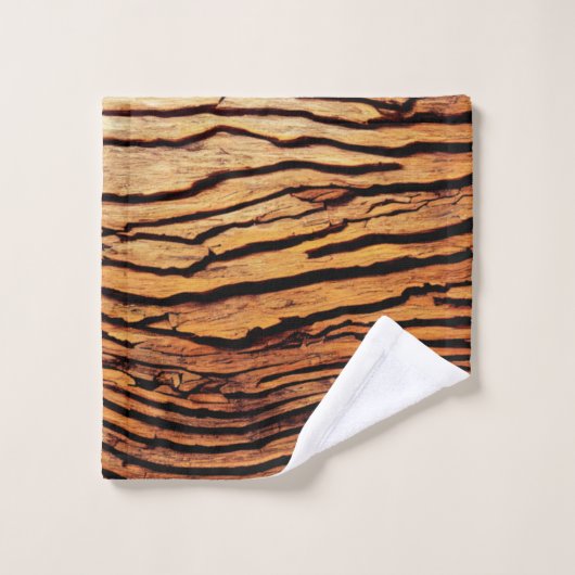 natuur - houtkorrelkunst 4 bad handdoek (Wasdoekje)