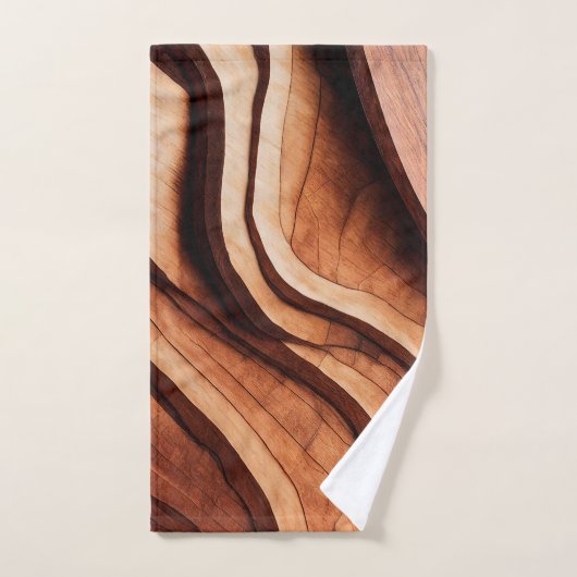 natuur - houtkorrelkunst 6 bad handdoek (Handdoek)