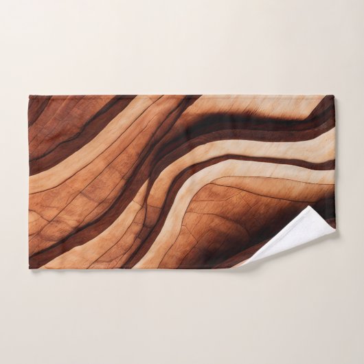 natuur - houtkorrelkunst 6 bad handdoek (Handdoek)