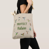 Natuur Hummingbird beschermen Tote Bag (Dichtbij)